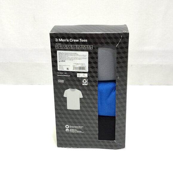 Athletic Works Ultra Lite Mesh Crew Tee 3-Pack Moisture Wicking Men's S (34-36) - Picture 2 of 6